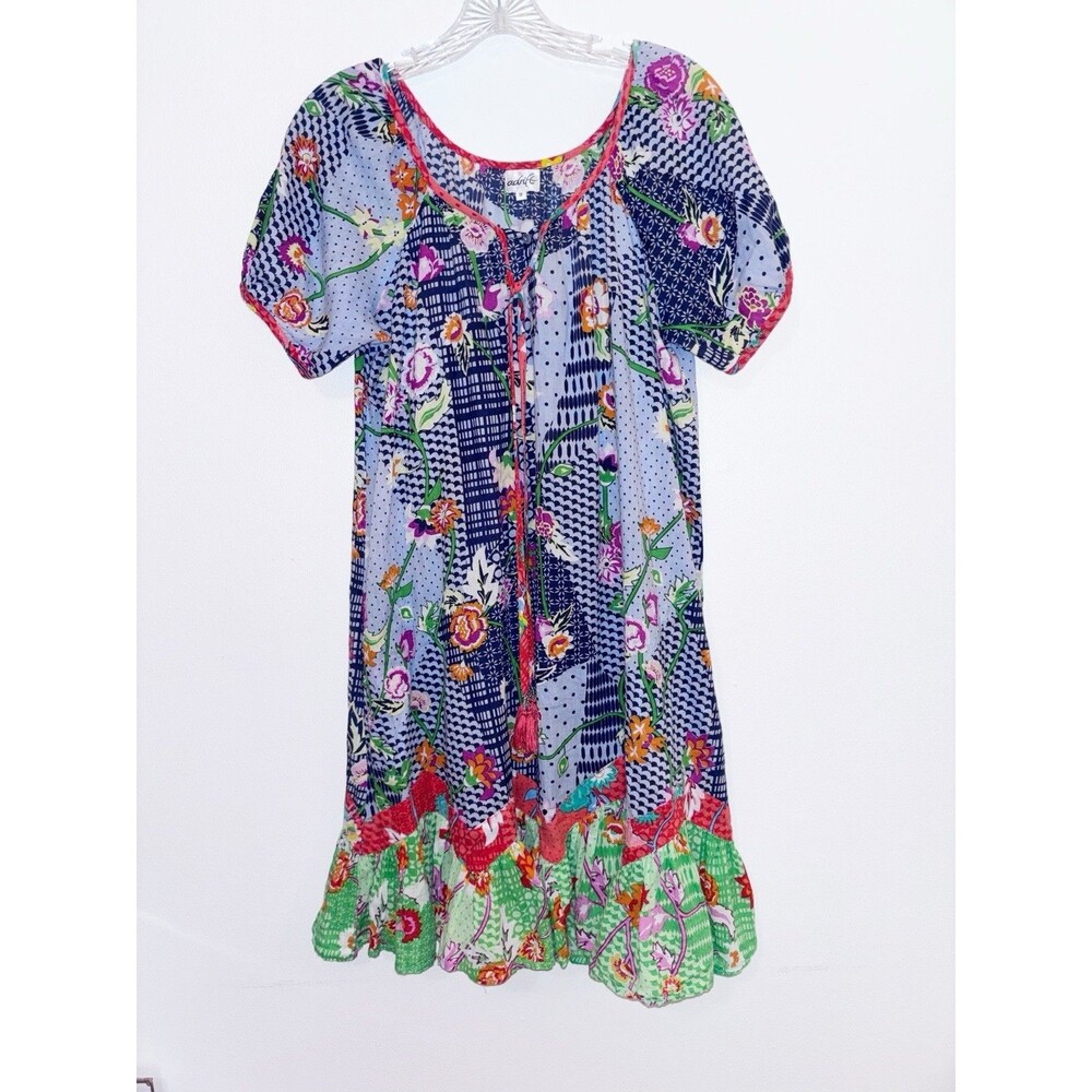 Adrift Cotton Colorful Shift Dress Size Medium